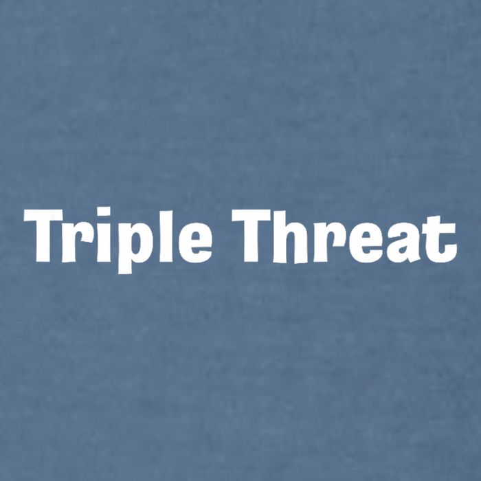 Triple Threat For Trio Of Guitar Playing Buds Or Triplets Garment-Dyed Sweatshirt
