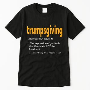 Trump Thanksgiving Funny Turkey Day Trump Won Tall T-Shirt