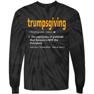 Trump Thanksgiving Funny Turkey Day Trump Won Tie-Dye Long Sleeve Shirt