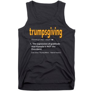 Trump Thanksgiving Funny Turkey Day Trump Won Tank Top