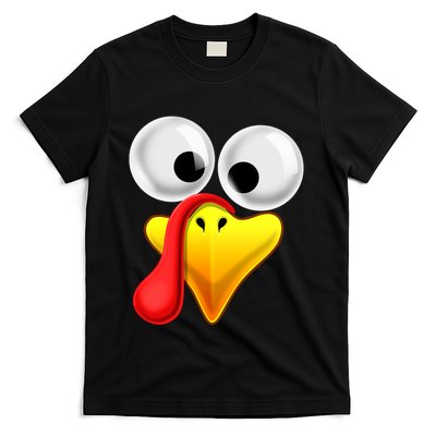 Thanksgiving Turkey Face Matching Family Costume Gift T-Shirt