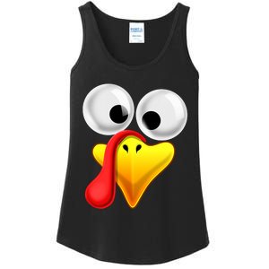 Thanksgiving Turkey Face Matching Family Costume Gift Ladies Essential Tank