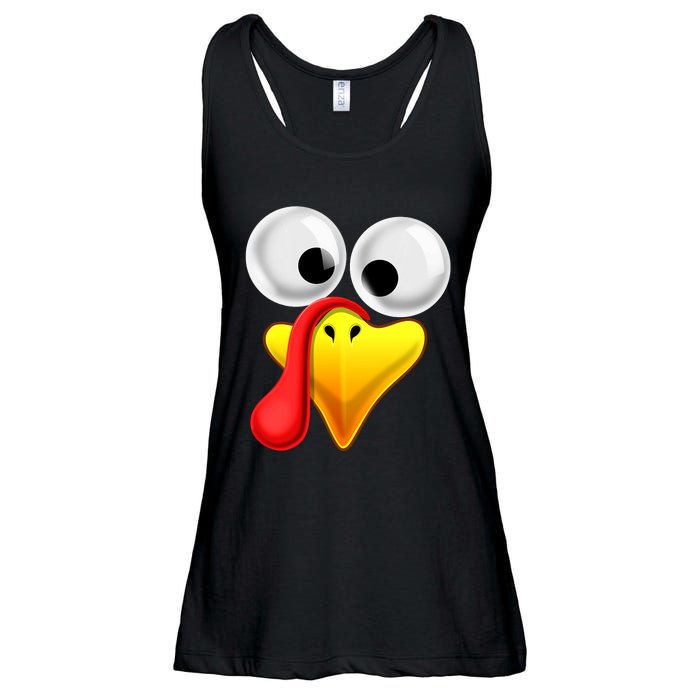 Thanksgiving Turkey Face Matching Family Costume Gift Ladies Essential Flowy Tank