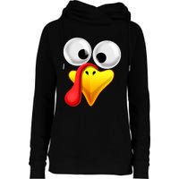 Thanksgiving Turkey Face Matching Family Costume Gift Womens Funnel Neck Pullover Hood