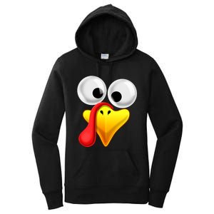 Thanksgiving Turkey Face Matching Family Costume Gift Women's Pullover Hoodie