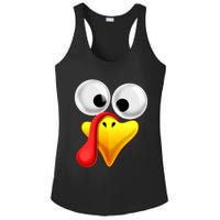 Thanksgiving Turkey Face Matching Family Costume Gift Ladies PosiCharge Competitor Racerback Tank