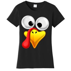 Thanksgiving Turkey Face Matching Family Costume Gift Women's T-Shirt