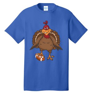 Thanksgiving Turkey Football Great Gift Tall T-Shirt