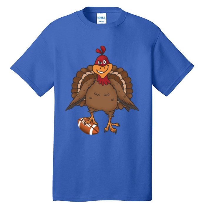 Thanksgiving Turkey Football Great Gift Tall T-Shirt