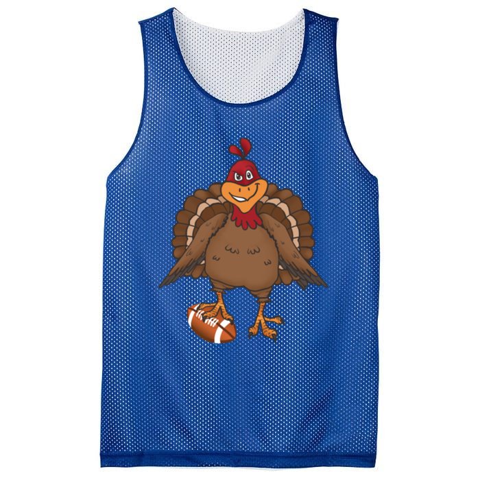 Thanksgiving Turkey Football Great Gift Mesh Reversible Basketball Jersey Tank