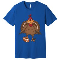 Thanksgiving Turkey Football Great Gift Premium T-Shirt