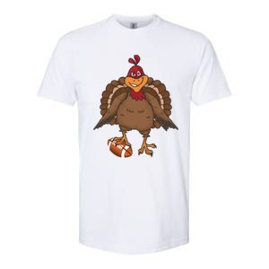 Thanksgiving Turkey Football Great Gift Softstyle CVC T-Shirt