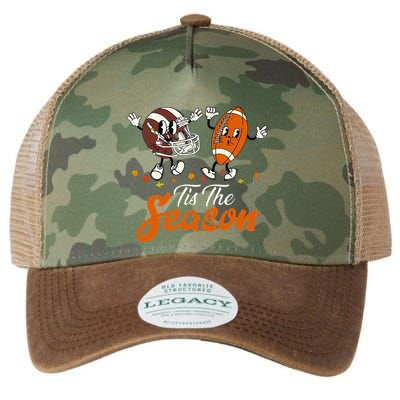 Tis The Fall Season Football Game Day Groovy Thanksgiving Legacy Tie Dye Trucker Hat