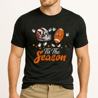 Tis The Fall Season Football Game Day Groovy Thanksgiving Performance Shirt