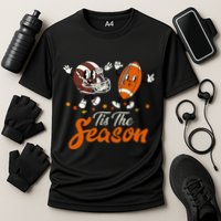 Tis The Fall Season Football Game Day Groovy Thanksgiving Performance Shirt