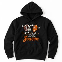 Tis The Fall Season Football Game Day Groovy Thanksgiving Hoodie