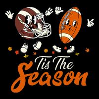 Tis The Fall Season Football Game Day Groovy Thanksgiving Mesh Reversible Basketball Jersey Tank
