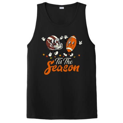 Tis The Fall Season Football Game Day Groovy Thanksgiving PosiCharge Competitor Tank