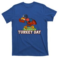 Thanksgiving Turkey Football Gift T-Shirt