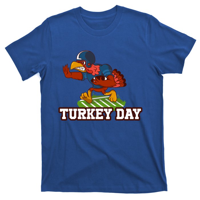 Thanksgiving Turkey Football Gift T-Shirt