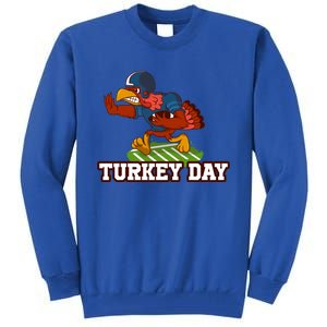 Thanksgiving Turkey Football Gift Tall Sweatshirt