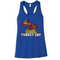 Thanksgiving Turkey Football Gift Women's Racerback Tank