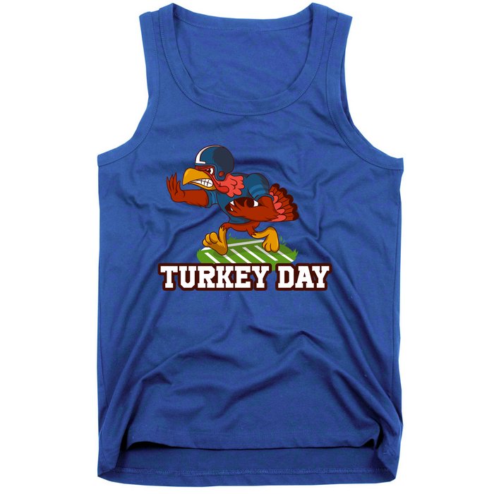 Thanksgiving Turkey Football Gift Tank Top