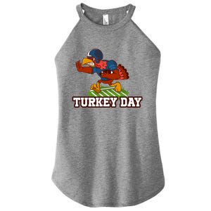 Thanksgiving Turkey Football Gift Women's Perfect Tri Rocker Tank