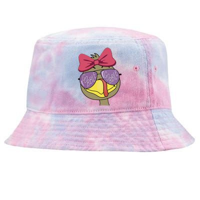 Thanksgiving Turkey Face With Gobble Sunglasses & Bow Tie-Dyed Bucket Hat