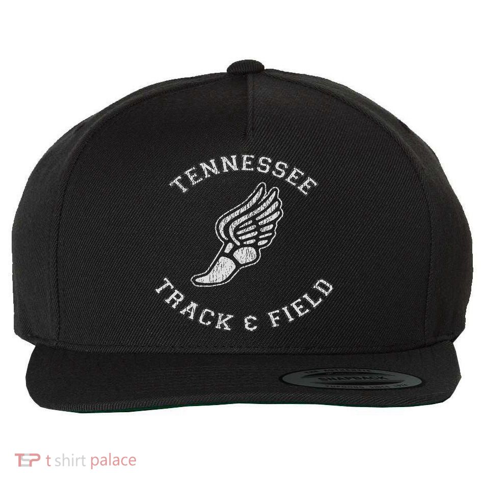 Tennessee Track & Field Distressed Retro Classic 80s Wool Snapback Cap