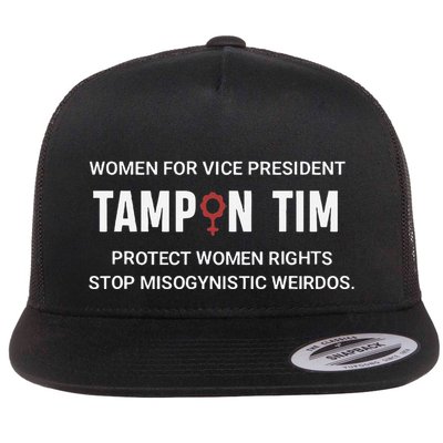 Tampon Tim Funny Meme Tim Walz Vp Vice President 2024 Flatbill Hat