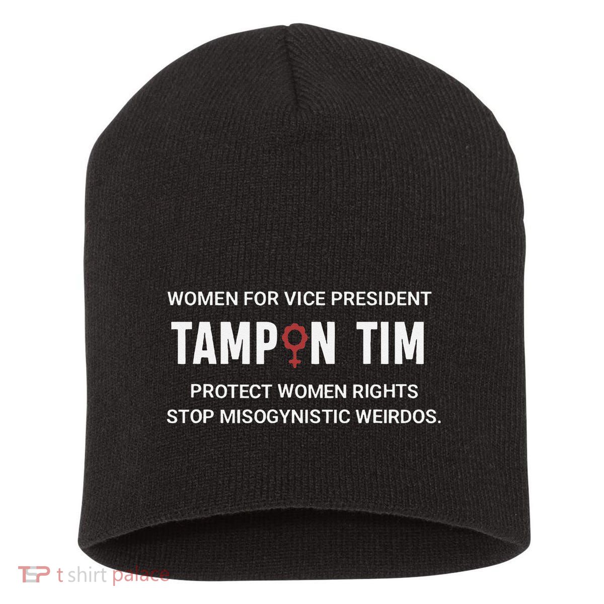 Tampon Tim Funny Meme Tim Walz Vp Vice President 2024 Short Acrylic Beanie