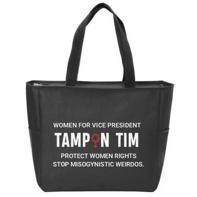 Tampon Tim Funny Meme Tim Walz Vp Vice President 2024 Zip Tote Bag