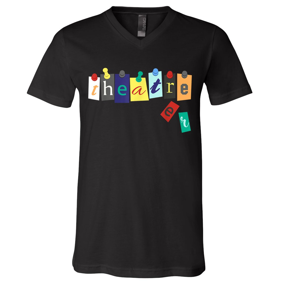 Theater Theatre Fan Musical Play Broadway Drama V-Neck T-Shirt