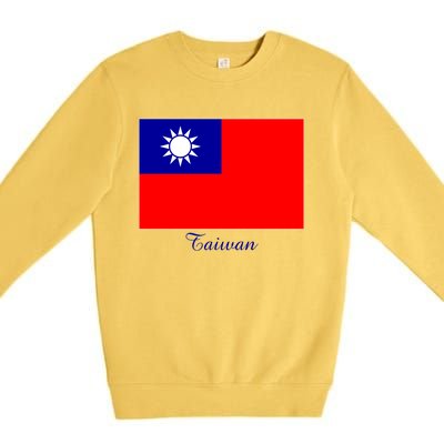 Taiwan Taiwanese Flag Souvenir Gift Premium Crewneck Sweatshirt