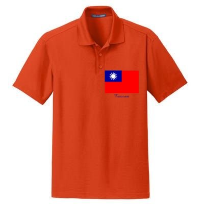 Taiwan Taiwanese Flag Souvenir Gift Dry Zone Grid Polo