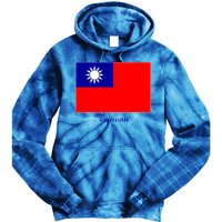 Taiwan Taiwanese Flag Souvenir Gift Tie Dye Hoodie