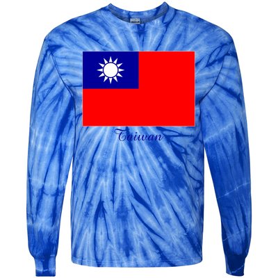 Taiwan Taiwanese Flag Souvenir Gift Tie-Dye Long Sleeve Shirt