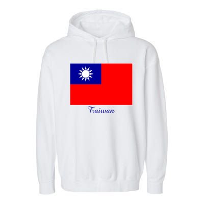 Taiwan Taiwanese Flag Souvenir Gift Garment-Dyed Fleece Hoodie