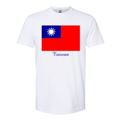 Taiwan Taiwanese Flag Souvenir Gift Softstyle CVC T-Shirt