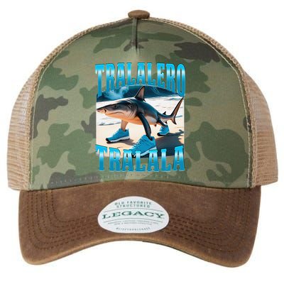 Tralalero Tralala Funny Italian Brainrot Shark Meme Bootleg Legacy Tie Dye Trucker Hat