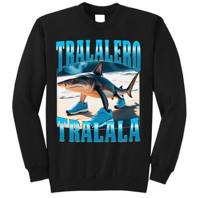 Tralalero Tralala Funny Italian Brainrot Shark Meme Bootleg Sweatshirt