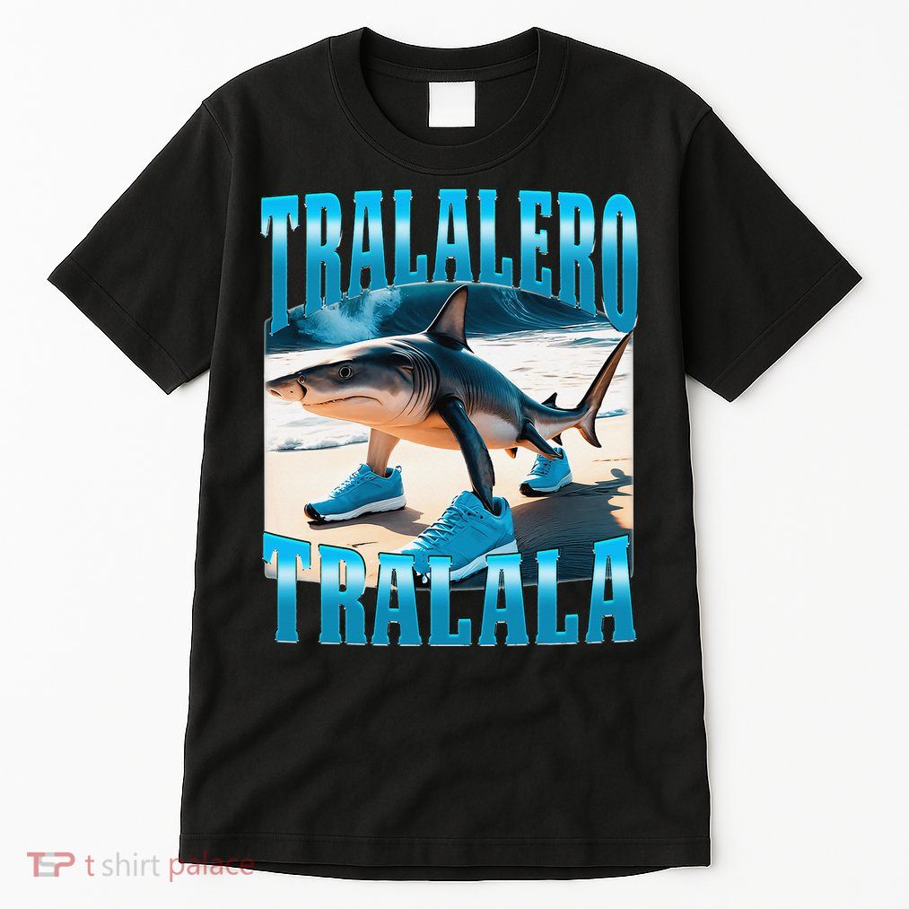 Tralalero Tralala Funny Italian Brainrot Shark Meme Bootleg Tall T-Shirt