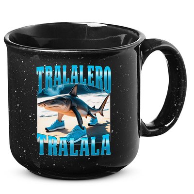 Tralalero Tralala Funny Italian Brainrot Shark Meme Bootleg 15oz Campfire Ceramic Mug