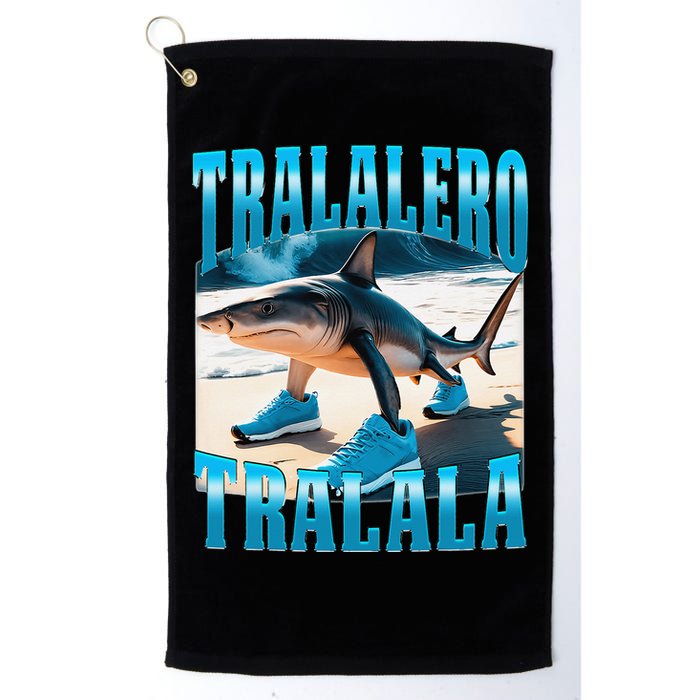 Tralalero Tralala Funny Italian Brainrot Shark Meme Bootleg Golf Towel