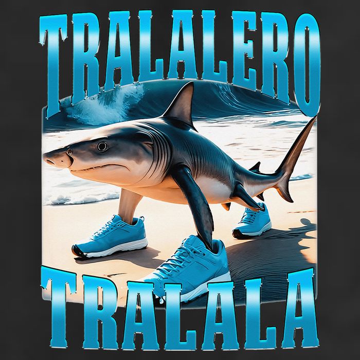 Tralalero Tralala Funny Italian Brainrot Shark Meme Bootleg Golf Towel