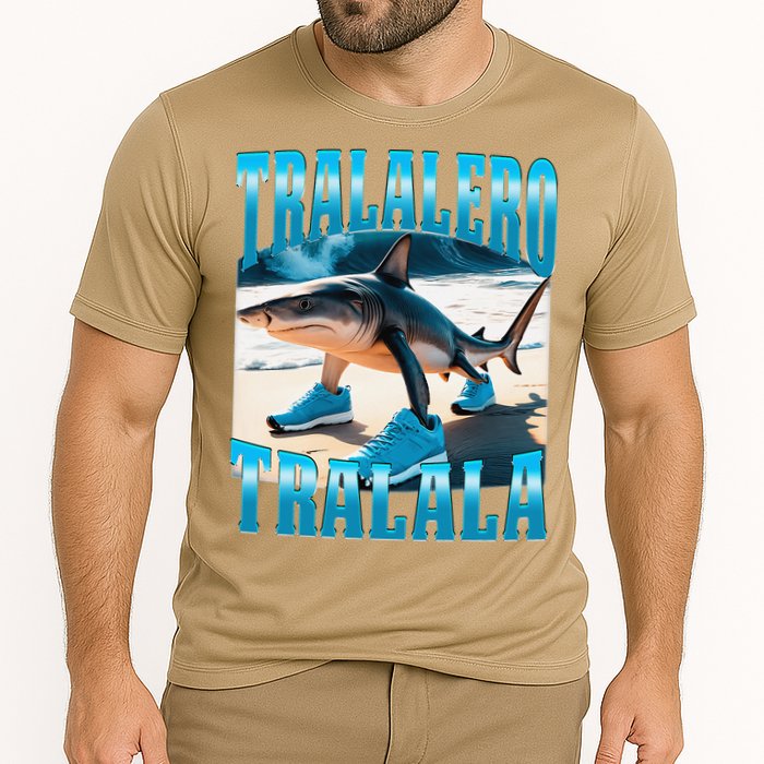 Tralalero Tralala Funny Italian Brainrot Shark Meme Bootleg Cooling Performance Crew T-Shirt