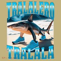 Tralalero Tralala Funny Italian Brainrot Shark Meme Bootleg Button