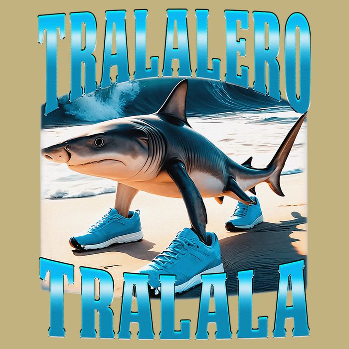 Tralalero Tralala Funny Italian Brainrot Shark Meme Bootleg Magnet