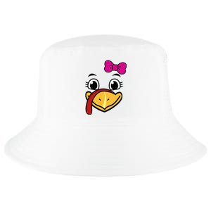 Thanksgiving Turkey Face Funny Bow Cool Comfort Performance Bucket Hat